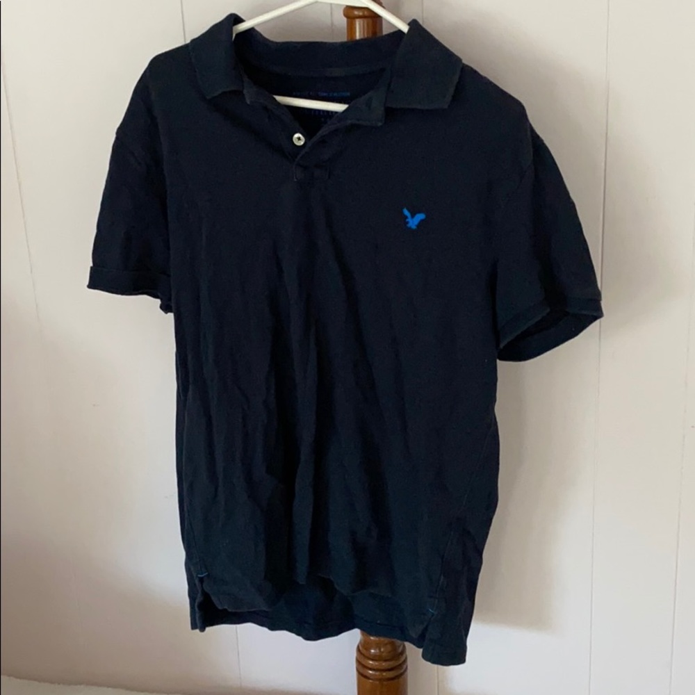 Navy blue American Eagle polo